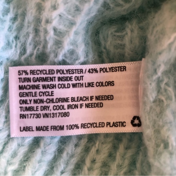 A New Day Woman’s Mint Green Fair Isle Crew Neck Pullover Sweater Plus Size 1X - Picture 9 of 14